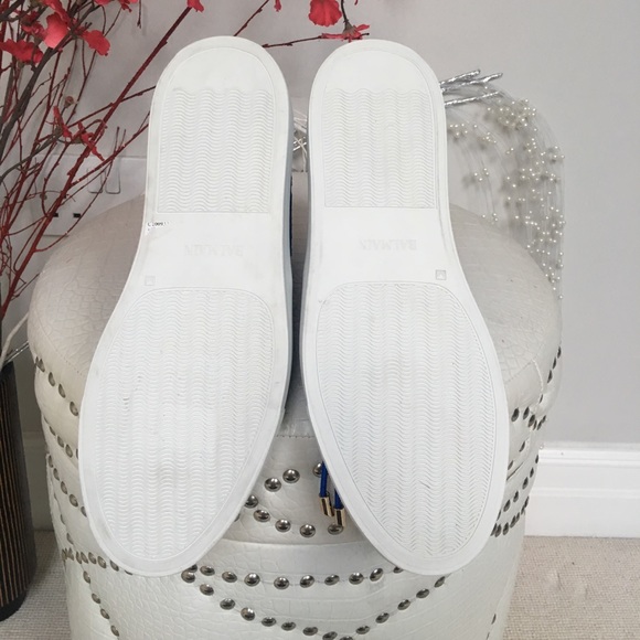 ✨Balmain Blue Suede Perforated High-tops Sneakers✨ - Picture 4 of 8